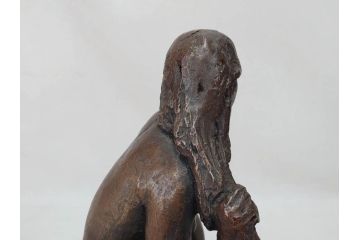 銘有　裸婦像　高さ約29.5cm　重量約10.72kg　細かい所まで丁寧につくられた上品な雰囲気のブロンズ像(置物、オブジェ、女性像、箱なし)(R-073028)