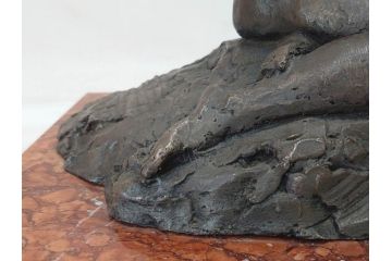 銘有　裸婦像　高さ約29.5cm　重量約10.72kg　細かい所まで丁寧につくられた上品な雰囲気のブロンズ像(置物、オブジェ、女性像、箱なし)(R-073028)