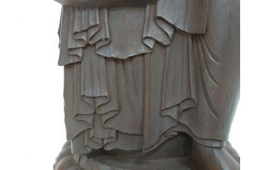 仏師　彫刻家　松久宗琳　弥勒菩薩半跏思惟像　高さ約60.5cm　重量約15.66kg　細部まで丁寧につくり込まれた重厚感のあるブロンズ像(仏像、置物、オブジェ)(R-073031)