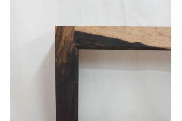黒柿材　落ち着いた木の色合いが上質な和の空間を演出する炉縁(茶道具)(R-073032)