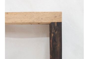 黒柿材　落ち着いた木の色合いが上質な和の空間を演出する炉縁(茶道具)(R-073032)