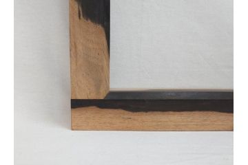 黒柿材　落ち着いた木の色合いが上質な和の空間を演出する炉縁(茶道具)(R-073032)
