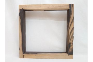 黒柿材　落ち着いた木の色合いが上質な和の空間を演出する炉縁(茶道具)(R-073032)