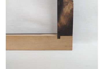 黒柿材　落ち着いた木の色合いが上質な和の空間を演出する炉縁(茶道具)(R-073032)