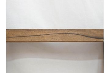 黒柿材　和の趣を感じさせる渋い佇まいの炉縁(茶道具、木箱付き)(R-073033)