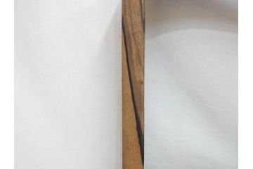 黒柿材　和の趣を感じさせる渋い佇まいの炉縁(茶道具、木箱付き)(R-073033)