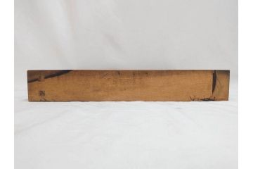 黒柿材　和の趣を感じさせる渋い佇まいの炉縁(茶道具、木箱付き)(R-073033)