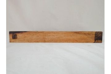 黒柿材　力強く美しい杢目が魅力的な炉縁(茶道具、木箱付き)(R-073034)