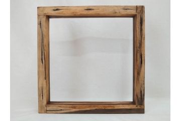 黒柿材　力強く美しい杢目が魅力的な炉縁(茶道具、木箱付き)(R-073034)
