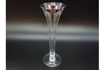 未使用品　オーストリア　RIEDEL(リーデル)　ソムリエ　シャンパーニュ　スパークリングワイン　洗練されたデザインが優美な印象を与えるグラス2客セット(旧パッケージ、チューブ缶、箱付き、袋付き)(R-073035)