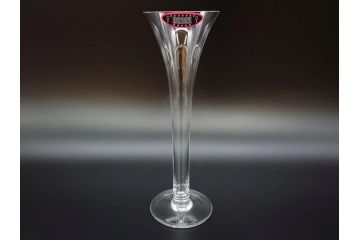 未使用品　オーストリア　RIEDEL(リーデル)　ソムリエ　シャンパーニュ　スパークリングワイン　洗練されたデザインが優美な印象を与えるグラス2客セット(旧パッケージ、チューブ缶、箱付き、袋付き)(R-073035)