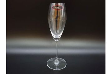 未使用品　オーストリア　RIEDEL(リーデル)　ヴィノム　エクストリーム　美しいフォルムが気品漂うグラス4客セット(シャンパーニュ、箱付き)(R-073038)