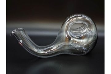 未使用品　オーストリア　RIEDEL(リーデル)　エスカルゴ　職人による繊細な技法とデザインが美しいデカンタ(デキャンタ、酒器、箱付き)(R-073039)
