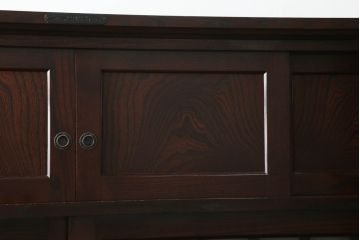 中古　美品　筑後民芸　上質な和の雰囲気を高める茶箪笥(茶棚、戸棚、収納棚、食器棚、整理箪笥、収納箪笥、チェスト、キャビネット、引き出し、和箪笥)(R-073045)