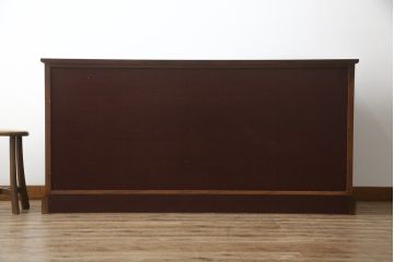 中古　美品　筑後民芸　天板リメイク　上質な和の雰囲気を高めるサイドボード(戸棚、収納箪笥、整理箪笥、サイドチェスト、引き出し、和箪笥)(R-073047)