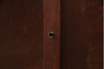 和製アンティーク　前面欅(ケヤキ)材　漆塗り　経年を感じる風合いが魅力の時代箪笥ローボード(ローチェスト、テレビ台、テレビボード、収納たんす、時代箪笥、収納棚、戸棚、引き出し)(R-073082)