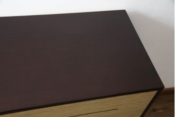 中古　美品　伝統工芸品　箪笥の松本　100巾チェスト　6重　脚付きでモダンな加茂総桐箪笥(桐たんす、着物箪笥、和タンス、引き出し、衣装箪笥)(定価約44万円)(R-073086)
