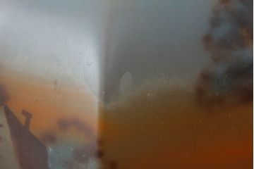 フランスアンティーク　ノスタルジックな雰囲気を醸し出す絵画のようなペンダントライト(吊り下げ照明、天井照明、シェード)(R-073087)