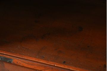 和製アンティーク　最高級!!　総欅(ケヤキ)材　漆塗り　特注　激レア!贅沢な造りと上質な材質が目を惹くライティングビューロー(ワークデスク、簿記机、収納棚、戸棚、在宅用、在宅ワーク用、引き出し)(R-073091)