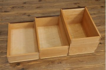中古　美品　松本民芸家具　空間を有効に活用できるデスク型ドレッサー(鏡台、化粧台、ミラー、片袖机、ワークデスク、在宅用、在宅ワーク用)(定価約38万円)(R-073094)