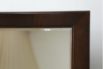 中古　美品　松本民芸家具　空間を有効に活用できるデスク型ドレッサー(鏡台、化粧台、ミラー、片袖机、ワークデスク、在宅用、在宅ワーク用)(定価約38万円)(R-073094)