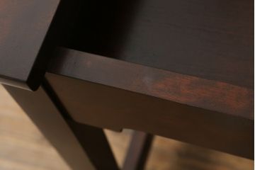 中古　美品　松本民芸家具　空間を有効に活用できるデスク型ドレッサー(鏡台、化粧台、ミラー、片袖机、ワークデスク、在宅用、在宅ワーク用)(定価約38万円)(R-073094)