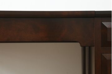 中古　美品　松本民芸家具　空間を有効に活用できるデスク型ドレッサー(鏡台、化粧台、ミラー、片袖机、ワークデスク、在宅用、在宅ワーク用)(定価約38万円)(R-073094)