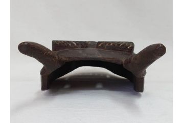 時代物　木製　般若　男面　それぞれ違った表情が魅力的なお面3個セット(神楽面、能面、古面、木彫)(R-073103)