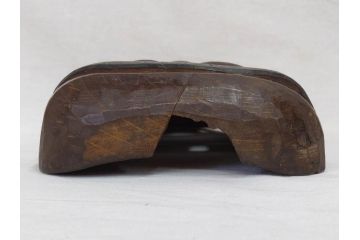 時代物　木製　般若　男面　それぞれ違った表情が魅力的なお面3個セット(神楽面、能面、古面、木彫)(R-073103)