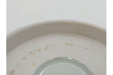 江戸後期〜幕末　伊万里　染付　山水図　約16cm　5.1寸　金の縁と爽やかな藍色が魅力のなます皿3枚セット(中皿、深皿、和皿、和食器、五寸一分)(R-073105)