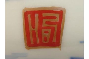 江戸期　伊万里　染付　山水図　約11cm　3.5寸　爽やかな色合いが素敵な蓋付き茶碗3客セット(和食器、三寸五分)(R-073111)