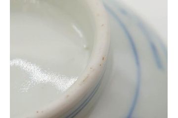 江戸期　伊万里　染付　山水図　約11cm　3.5寸　爽やかな色合いが素敵な蓋付き茶碗2客セット(和食器、三寸五分)(R-073114)