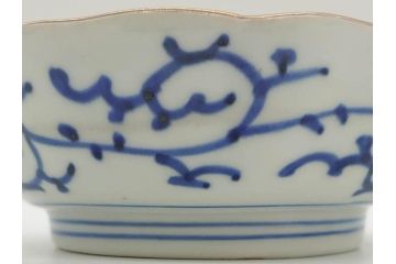 江戸期　伊万里　染付　金彩　山水図　約15cm　4.9寸　上質な和の雰囲気を醸し出すなます皿3枚セット(中皿、和皿、和食器、四寸九分)(R-073117)