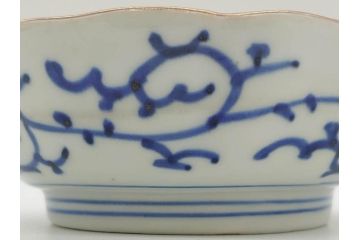 江戸期　伊万里　染付　金彩　山水図　約15cm　4.9寸　上質な和の雰囲気を醸し出すなます皿3枚セット(中皿、和皿、和食器、四寸九分)(R-073117)