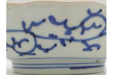 江戸期　伊万里　染付　金彩　山水図　約15cm　4.9寸　上質な和の雰囲気を醸し出すなます皿3枚セット(中皿、和皿、和食器、四寸九分)(R-073117)