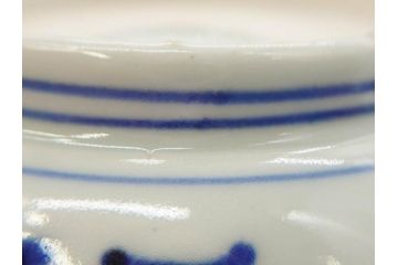 江戸期　伊万里　染付　金彩　山水図　約15cm　4.9寸　上質な和の雰囲気を醸し出すなます皿3枚セット(中皿、和皿、和食器、四寸九分)(R-073117)