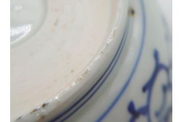 江戸期　伊万里　染付　金彩　山水図　約15cm　4.9寸　上質な和の雰囲気を醸し出すなます皿3枚セット(中皿、和皿、和食器、四寸九分)(R-073117)