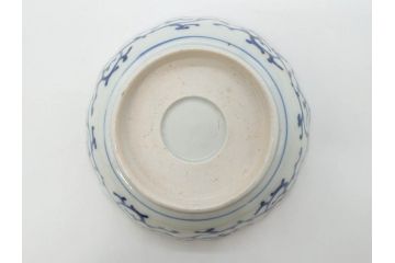 江戸期　伊万里　染付　金彩　山水図　約15cm　4.9寸　上質な和の雰囲気を醸し出すなます皿3枚セット(中皿、和皿、和食器、四寸九分)(R-073117)