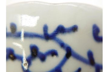 江戸期　伊万里　染付　金彩　山水図　約15cm　4.9寸　上質な和の雰囲気を醸し出すなます皿3枚セット(中皿、和皿、和食器、四寸九分)(R-073117)