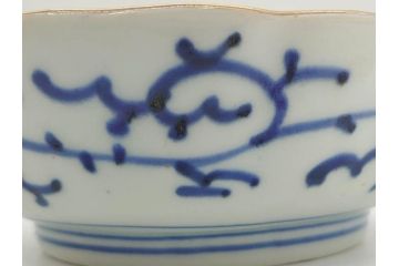 江戸期　伊万里　染付　金彩　山水図　約15cm　4.9寸　上質な和の雰囲気を醸し出すなます皿3枚セット(中皿、和皿、和食器、四寸九分)(R-073118)