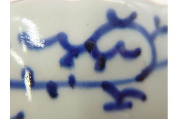 江戸期　伊万里　染付　金彩　山水図　約15cm　4.9寸　上質な和の雰囲気を醸し出すなます皿3枚セット(中皿、和皿、和食器、四寸九分)(R-073118)