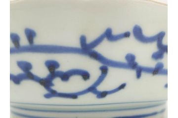 江戸期　伊万里　染付　金彩　山水図　約15cm　4.9寸　上質な和の雰囲気を醸し出すなます皿3枚セット(中皿、和皿、和食器、四寸九分)(R-073119)