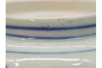 江戸期　伊万里　染付　金彩　山水図　約15cm　4.9寸　上質な和の雰囲気を醸し出すなます皿3枚セット(中皿、和皿、和食器、四寸九分)(R-073119)
