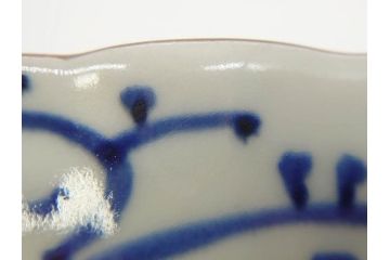 江戸期　伊万里　染付　金彩　山水図　約15cm　4.9寸　上質な和の雰囲気を醸し出すなます皿3枚セット(中皿、和皿、和食器、四寸九分)(R-073119)