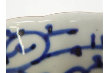 江戸期　伊万里　染付　金彩　山水図　約15cm　4.9寸　上質な和の雰囲気を醸し出すなます皿3枚セット(中皿、和皿、和食器、四寸九分)(R-073120)
