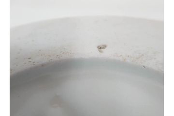 江戸期　安政七年　色絵　染付　上品な和の趣を感じる盃洗(杯洗、フルーツボウル、コンポート、人物、唐子、男女、和食器)(R-073125)