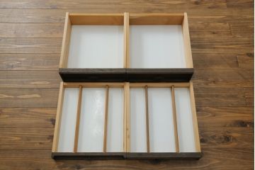 和製ビンテージ　永田良介商店　収納力抜群!!レトロな雰囲気漂うキッチンサイドボード(キッチンキャビネット、収納棚、戸棚、ヴィンテージ)(R-073167)
