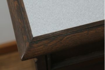 和製ビンテージ　永田良介商店　収納力抜群!!レトロな雰囲気漂うキッチンサイドボード(キッチンキャビネット、収納棚、戸棚、ヴィンテージ)(R-073167)