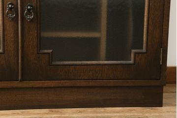 和製ビンテージ　永田良介商店　収納力抜群!!レトロな雰囲気漂うキッチンサイドボード(キッチンキャビネット、収納棚、戸棚、ヴィンテージ)(R-073167)
