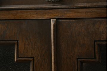 和製ビンテージ　永田良介商店　収納力抜群!!レトロな雰囲気漂うキッチンサイドボード(キッチンキャビネット、収納棚、戸棚、ヴィンテージ)(R-073167)